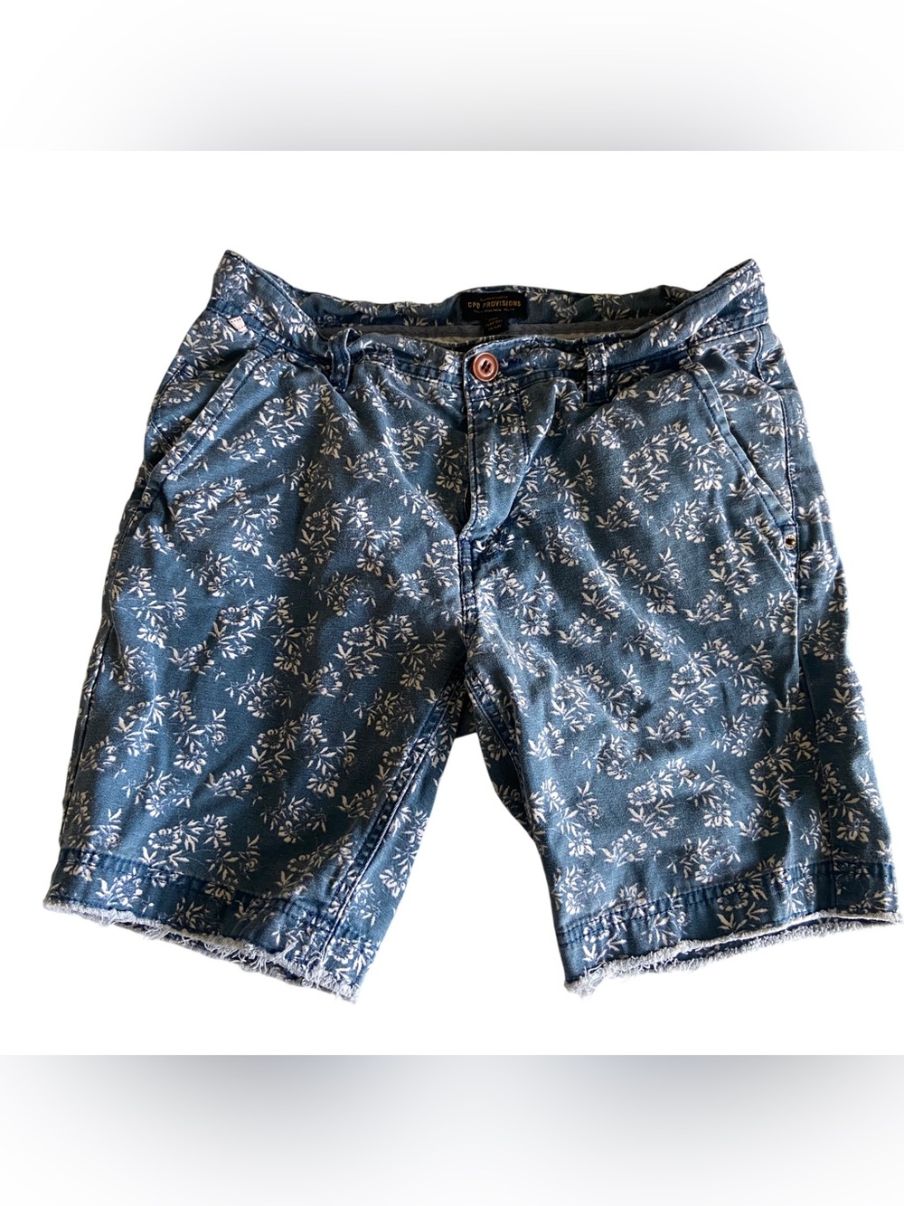 CPO Provisions Men’s 30 Blue Floral Shorts Urban Outfitters